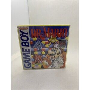 No Game: Nintendo Game Boy 1990 Dr Mario Authentic : Case Only